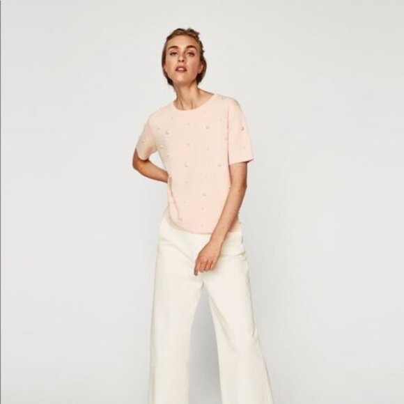 Zara knit pearl short sleeve - Picture 3 of 6